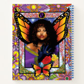 Carnet Papillon monarque Fée Purple Floral (Dos)