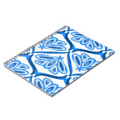 Carnet Papillon Moth Blue Aquarelle Semble Blanc Joli (Côté gauche)