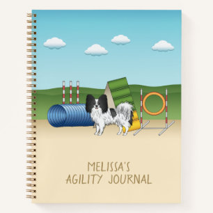 Carnet Papillon Noir Et Blanc Avec Équipement D'Agilité