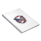 Carnet Papillon Patriotique Gravure Vintage Vector Design (Côté Droit)