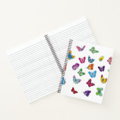 Carnet papillon personnalisé Bloc-notes spiral de 8,5 po  (Intérieur)