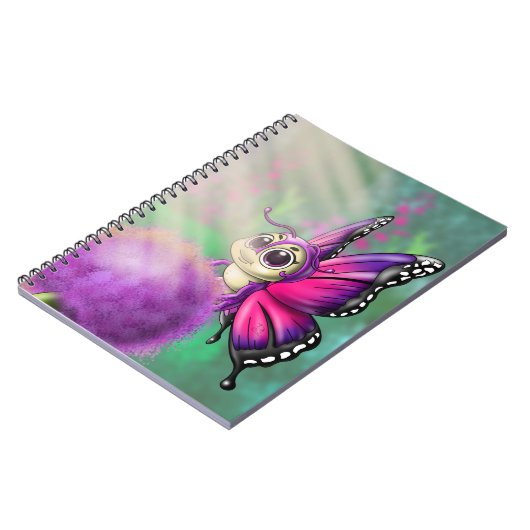 Carnet Papillon pourpre (Côté gauche)