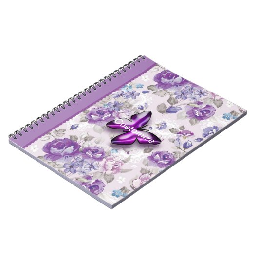 Carnet Papillon pourpre (Côté gauche)