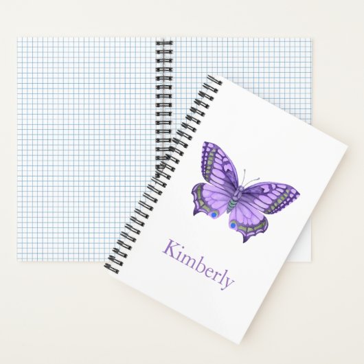 Carnet papillon pourpre (À l'intérieur)