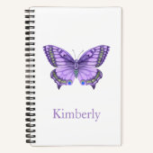 Carnet papillon pourpre (Recto)