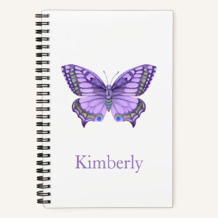 Carnet papillon pourpre