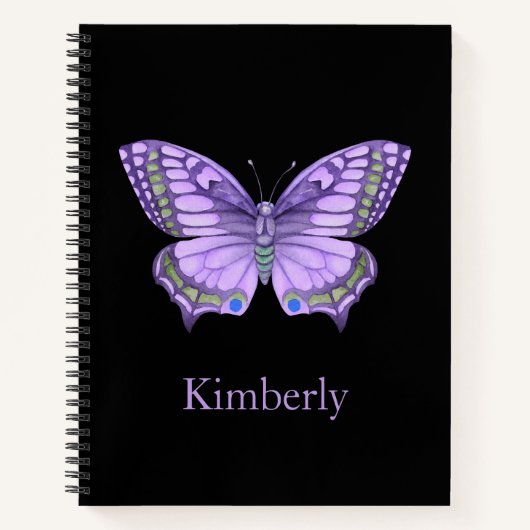 Carnet Papillon pourpre (Devant)