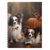 Carnet Papillon Puppy Automne Citrouille de plaisir (Devant)