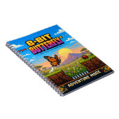 Carnet Papillon, Rétro Pixel Art 8-Bit (Côté Droit)