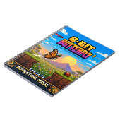 Carnet Papillon, Rétro Pixel Art 8-Bit (Côté gauche)