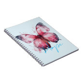 Carnet Papillon rose Hope inspirationnel (Côté Droit)