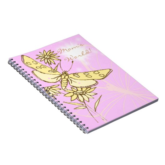 Carnet papillon rose Peach (Côté Droit)