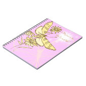 Carnet papillon rose Peach (Côté gauche)