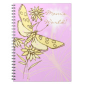 Carnet papillon rose Peach (Devant)