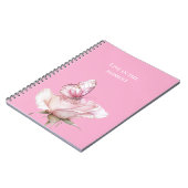 Carnet Papillon Rose Pink (Côté gauche)