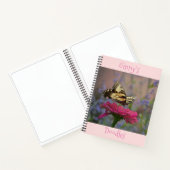 Carnet Papillon rose profond Zinnia (Intérieur)