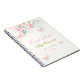 Carnet Papillon rose Quinceañera invité (Côté Droit)
