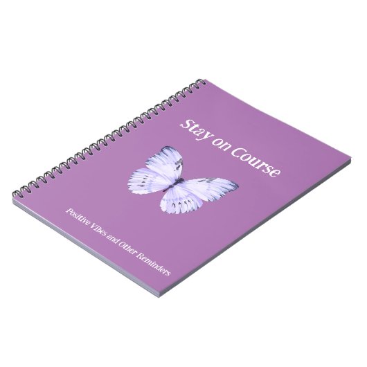 Carnet Papillon rose rester en cours et autres rappels (Côté gauche)