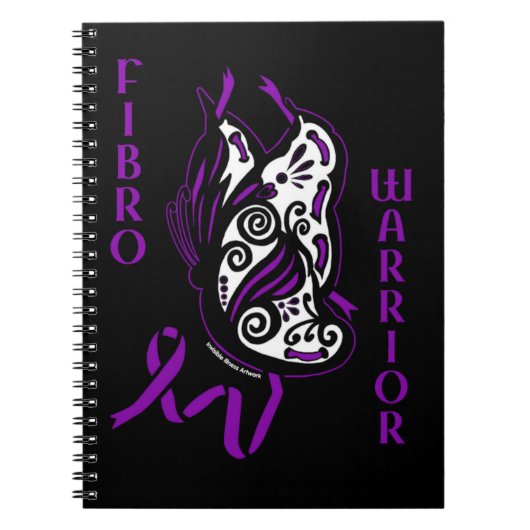 Carnet Papillon/Ruban...Fibro (Devant)