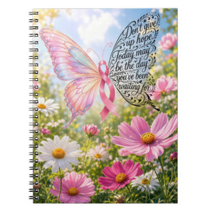 Carnet Papillon Ruban Rose avec Citation Inspirante
