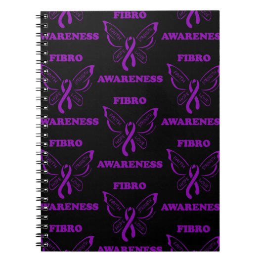 Carnet Papillon/sensibilisation...Carnet Fibro (Devant)
