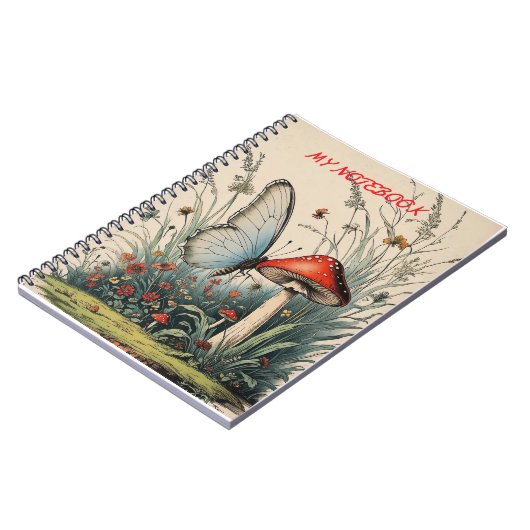 Carnet Papillon sous la Fleur (Côté gauche)