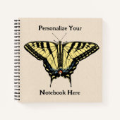 Carnet Papillon Southwestern jaune Swallowtail (Devant)