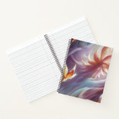 Carnet Papillon stylisé et fleur (Intérieur)