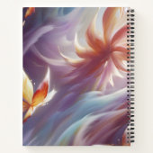 Carnet Papillon stylisé et fleur (Dos)