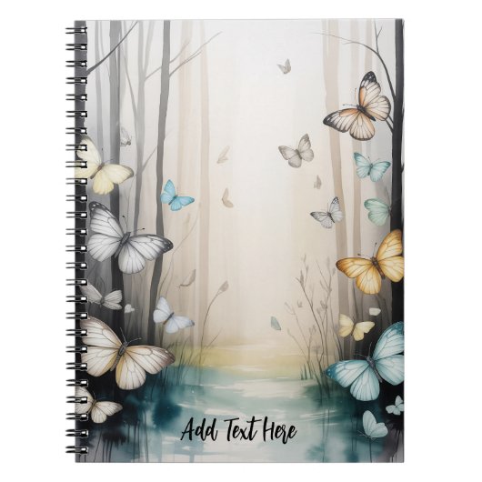 Carnet Papillon subtil (Devant)