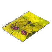 Carnet Papillon sur jaune (Côté gauche)