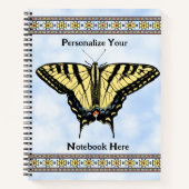 Carnet Papillon Swallowtail Jaune du Sud-Ouest Personnali (Devant)
