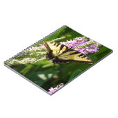 Carnet Papillon Swallowtail sur Fleurs sauvages pourpres (Côté gauche)