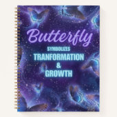 Carnet Papillon symbolise la transformation, la croissanc (Devant)