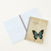 Carnet Papillon Ulysse Bleu Électrique (Intérieur)