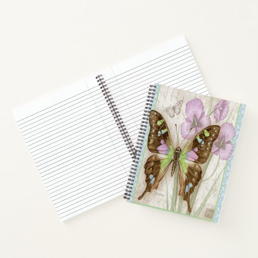 Carnet Papillon vintage (Intérieur)