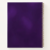Carnet Papillon violet or élégant nom (Dos)