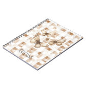 Carnet Papillons à crème Brown Tan (Côté gauche)