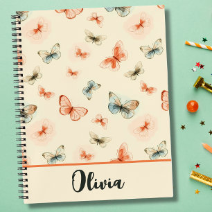 Carnet Papillons aquarelle minimalistes modernes