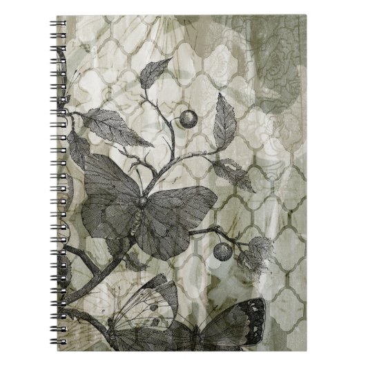 Carnet Papillons Arabesques I (Devant)