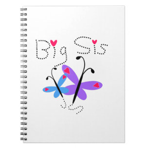 Carnet Papillons Big Sis Cadeaux