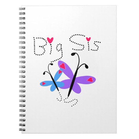 Carnet Papillons Big Sis Cadeaux (Devant)