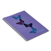 Carnet Papillons bleu violet (Côté Droit)