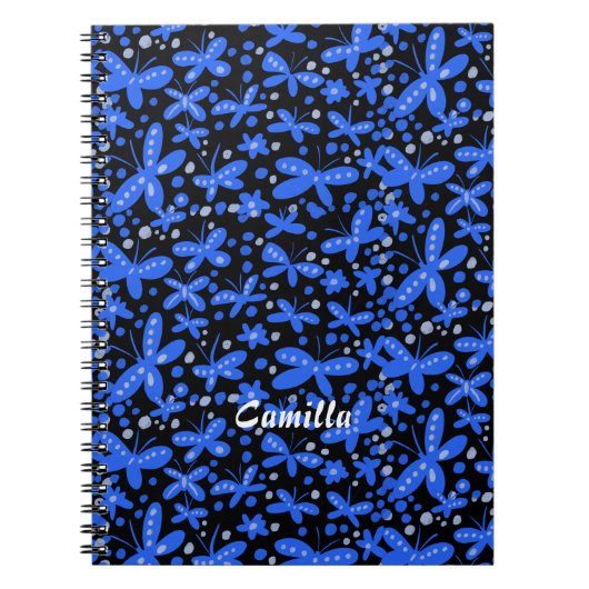 Carnet Papillons bleus (Devant)