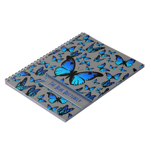 Carnet papillons bleus (Côté gauche)