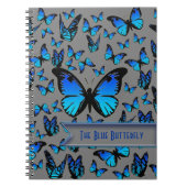 Carnet papillons bleus (Devant)