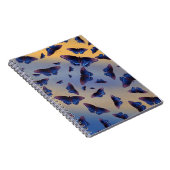 Carnet Papillons Bleus Lever de Soleil (Côté Droit)