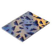 Carnet Papillons Bleus Lever de Soleil (Côté gauche)
