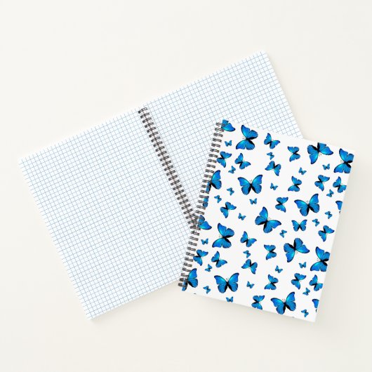 Carnet Papillons bleus mignons (Intérieur)