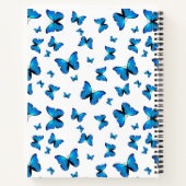 Carnet Papillons bleus mignons (Dos)